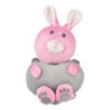 Soft Plush Baby Head Protector – Cute Pink Bunny Design for Newborns (8)