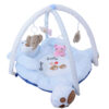 Teddy Bear Design Baby Play Mat with Forest Animal Hanging Toys in Four Colors (3)