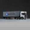 Vintage 1996 Mercedes-Benz Actros Toy Truck with Authentic MSC Container & Fine Detailing (3)