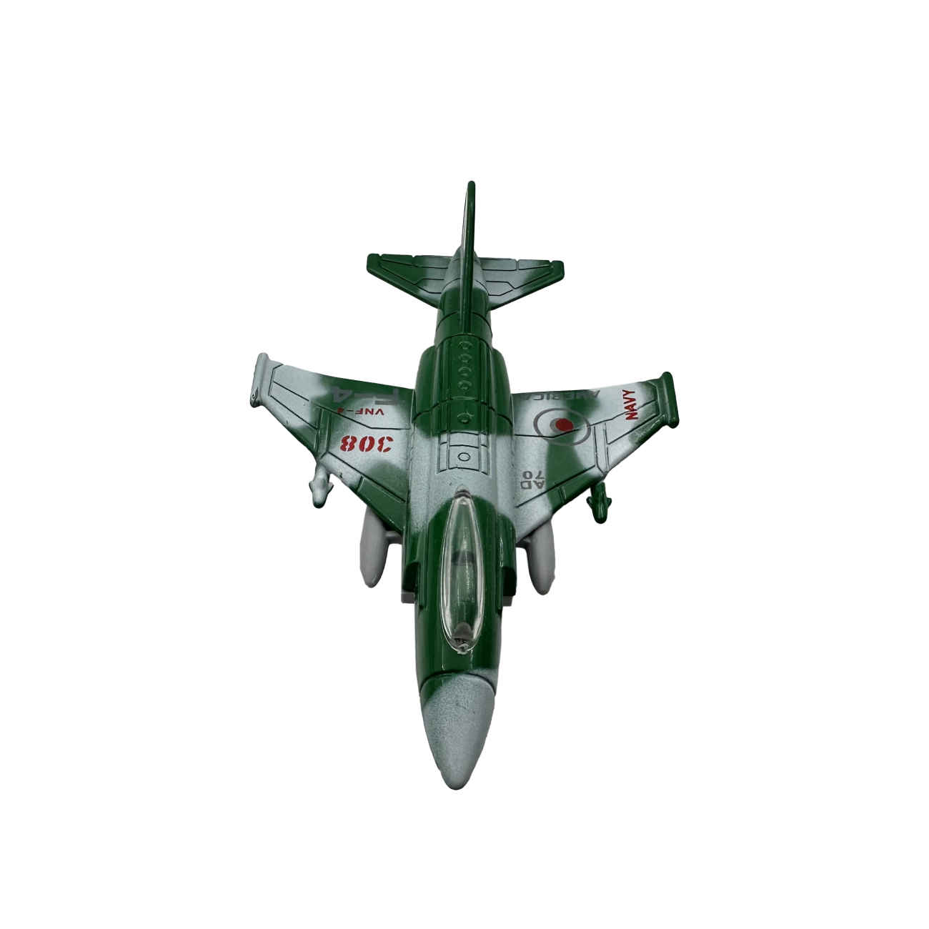 Warplane Toy Model 308 – Metal Pull-Back Fighter Jet – Perfect Gift Box