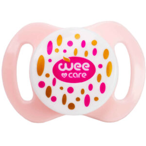 Wee Care Double-Sided Pacifier – Soft Silicone, Hygienic Cover, Orthodontic Design 3+ Months