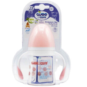Wee Care Wide-Neck Pyrex Baby Bottle with Handles –120ml