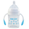 Wee Care Wide-Neck Pyrex Baby Bottle with Handles – Snowflake Design & Anti-Colic & Soft Silicone Nipple 120ml (3)
