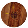 Wooden ashtray inspired by nature in light brown color (3)