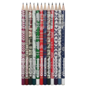 Arya LOVE KNITTING Black Pencils – for Writing & Drawing Pack of12