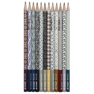 Arya Young Aria Black Pencils – Premium Quality Comfortable Grip Pack of 12