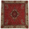 Authentic Persian Synthetic Termeh Cushion Cover – Classic Paisley Design, Rich Red and Burgundy Tones