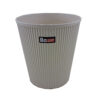 Bazan Graphic Plastic Waste Basket – Open Top Trash Bin for Home and Office (1)