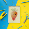 Cute Carrot Spiral Notebook – Ideal for Students and Notes (4)