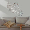 Decorative Persian Poem Plexiglass Mirror Set – “To Chonan Dar Del” (37 Pieces) (2)