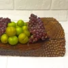 Elegant Hand-Carved Walnut Fruit Serving Board (4)