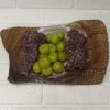 Elegant Hand-Carved Walnut Fruit Serving Board (5)