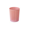 Elegant Indoor Plastic Wastebasket, 9.6 L – Wicker Pattern for Sophisticated Spaces (2)
