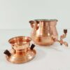 Hand-Hammered Persian Copper Stovetop Samovar – Barrel Design, 5-Liter (2)