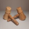 Handcrafted Hammer-Shaped Wooden Salt & Pepper Shaker(2x) (6)