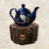 Handcrafted Rustic Walnut & Cast Iron Teapot Warmer – Distressed, for Tea & Coffee (2)