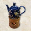 Handcrafted Walnut & Cast Iron Teapot Warmer – Perfect for Keeping Tea and Coffee Hot (2)