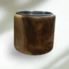 Handcrafted Walnut Kooksa Cup with Stainless Steel Insert – Perfect for Tea & Coffee (1)