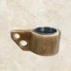 Handcrafted Walnut Kooksa Cup with Stainless Steel Insert – Perfect for Tea & Coffee (2)
