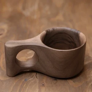 Handmade Kuksa Wooden Mug – Rustic 150cc Coffee & Tea Cup