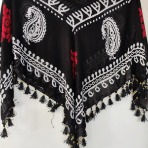 Handmade Kurdish Scarf – Ethnic Boho Floral Design