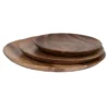 Handmade Wooden Plate – Natural Rustic Style for Serving Meals, Eco-Friendly & Food-Safe (4x) (1)