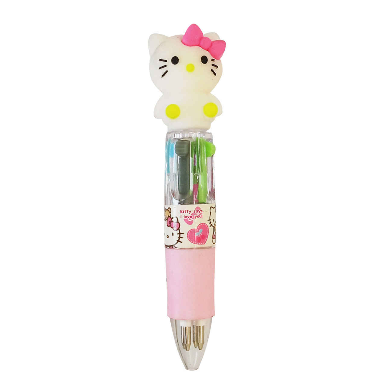 Hello Kitty & Unicorn 4-Color Pen Set (2 Pieces)