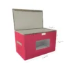 Large Size Soft Clothes Organizer – Fabric Storage Box with Lid and Cardboard Walls, Ideal for Wardrobes & Closets (2)