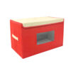 Large Size Soft Clothes Organizer – Fabric Storage Box with Lid and Cardboard Walls, Ideal for Wardrobes & Closets (4)