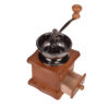 Manual Coffee Grinder with Ceramic Blades - Beech Wood Body, Metal Lever, and Drawer (1)