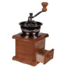 Manual Coffee Grinder with Ceramic Blades - Beech Wood Body, Metal Lever, and Drawer (2)
