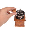 Manual Coffee Grinder with Ceramic Blades - Beech Wood Body, Metal Lever, and Drawer (4)