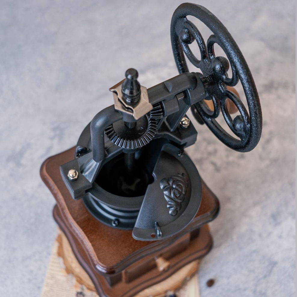 Retro Manual Coffee Bean Grinder Vintage Style – Mill Ferris Wheel Design