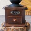 Manual Coffee Grinder with Ceramic Burr – Wooden Body, Gear Design, Ideal for Daily Home Use (4)