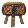 Moroccan Velvet Storage Puff – Elegant Design with Soft Plush Filling (1)