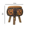 Moroccan Velvet Storage Puff – Elegant Design with Soft Plush Filling (2)