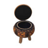 Moroccan Velvet Storage Puff – Elegant Design with Soft Plush Filling (4)