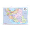 My Map of Iran Educational Wall Map of Provinces and Major Cities