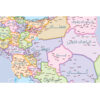 My Map of Iran Educational Wall Map of Provinces and Major Cities (2)