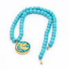 Nishapour Turquoise Necklace – Capricorn (Dey) Zodiac Gold Leaf Design (2)