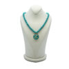 Nishapour Turquoise Necklace – Zodiac Gold Leaf Sagittarius (Azar) Design (2)