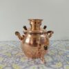 Persian Copper Gas Samovar 5L with Teapot, Hammered Finish (3)