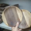 Persian Handmade Wooden Plate – Natural Rustic Style, Perfect for Desserts or Sides (2)