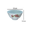 Red Rose Porcelain Tableware Bowl – Stylish and Durable Design (Set of 6) (1)