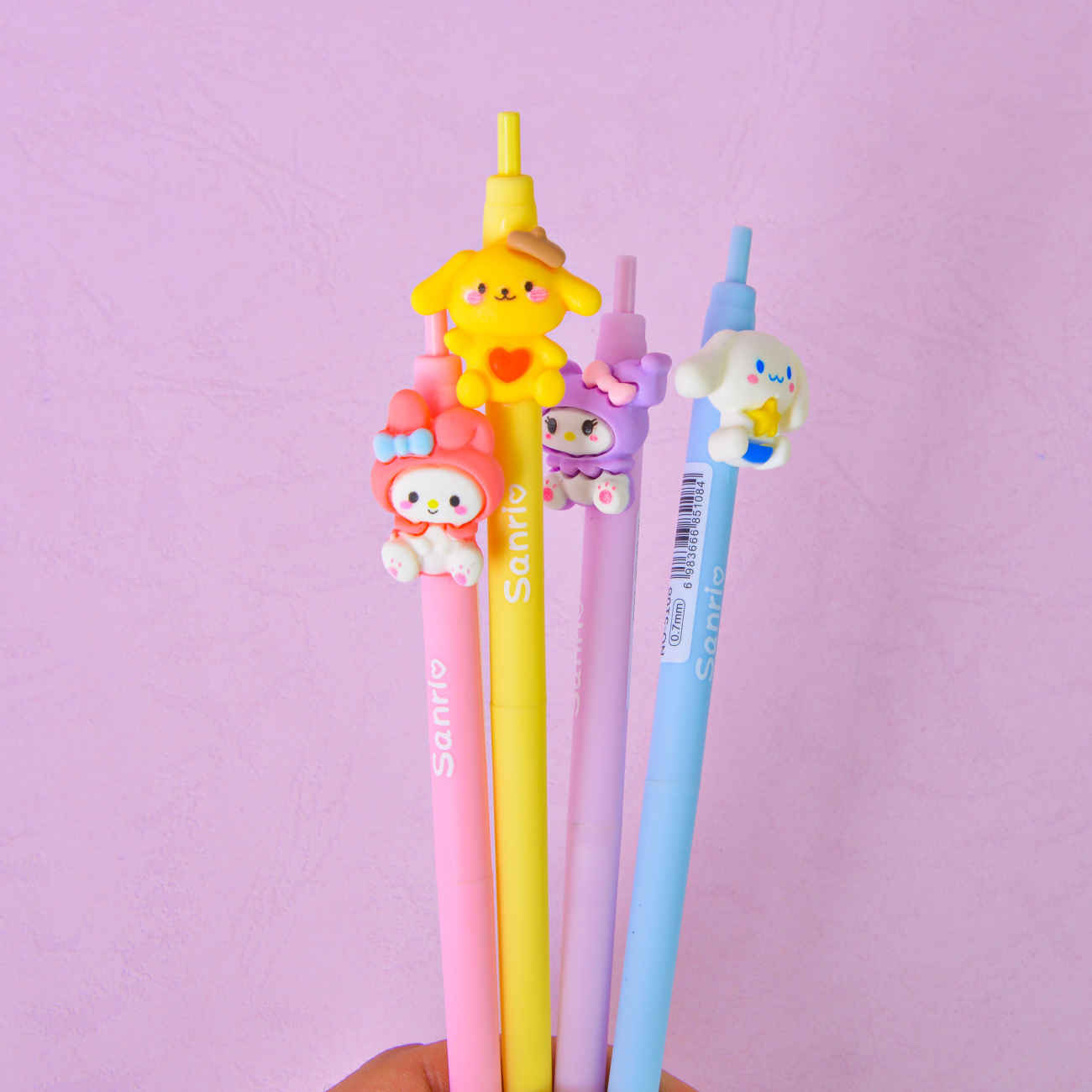 Sanrio 4-Piece 0.7mm Mechanical Pencil Set – Fun Kuromi & Melody Designs