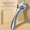 Stainless Steel Lever Nutcracker – Steel Handle & Body, Ergonomic, for Walnuts & Chestnuts, Floral Design (1)