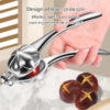 Stainless Steel Lever Nutcracker – Steel Handle & Body, Ergonomic, for Walnuts & Chestnuts, Floral Design (2)