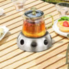 Stainless Steel Teapot Warmer – Sleek, Durable & Functional (4)