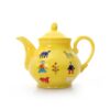 Traditional Hand-Painted Ceramic Teapot with Gabbeh Pattern (4)