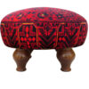 Traditional Persian Velvet Ottoman - Warm Colors in Soft Filling & Durable MDF Frame (2)